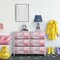 Sorbus 6 Drawers Dresser- Storage Unit with Steel Frame, Wood Top, Fabric Bins - for Bedroom, Closet, Office and more